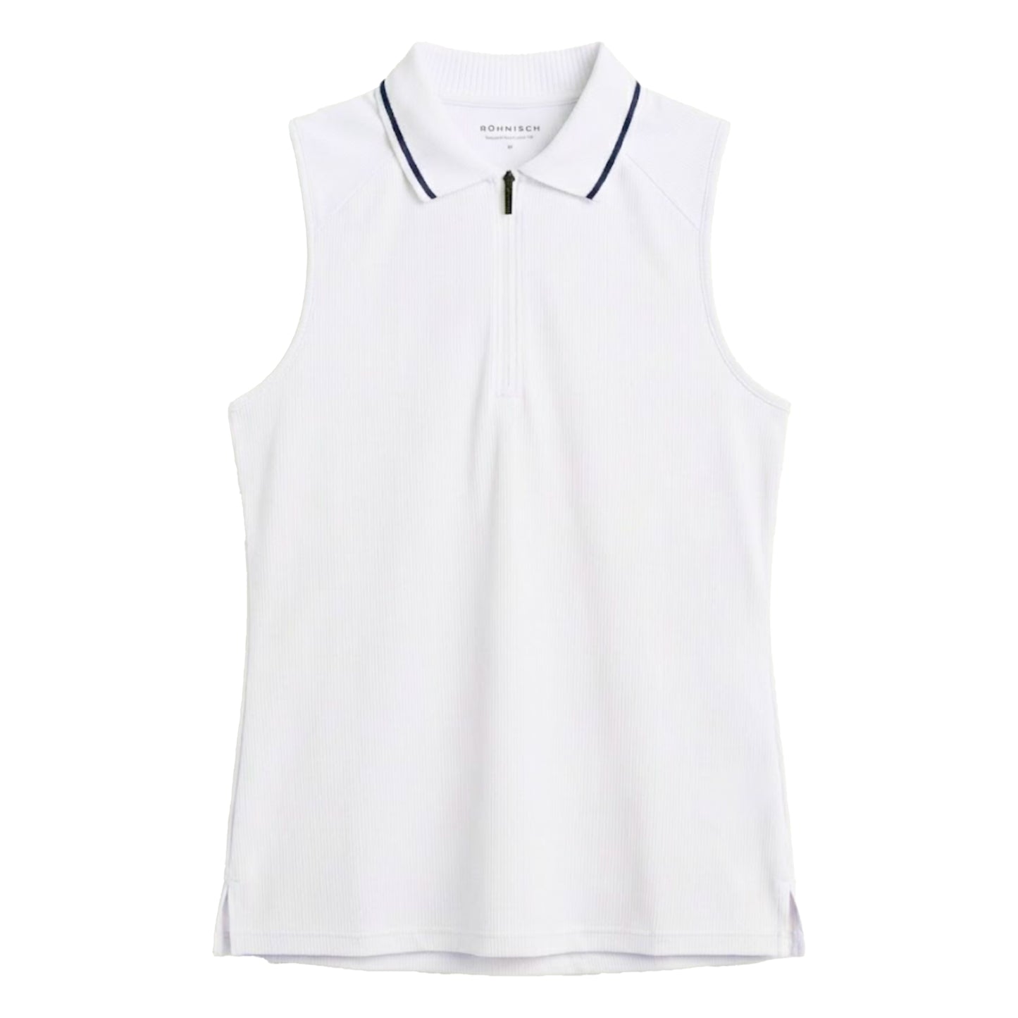 Rohnisch Ladies Rib Sleeveless Golf Polo Shirt 000987