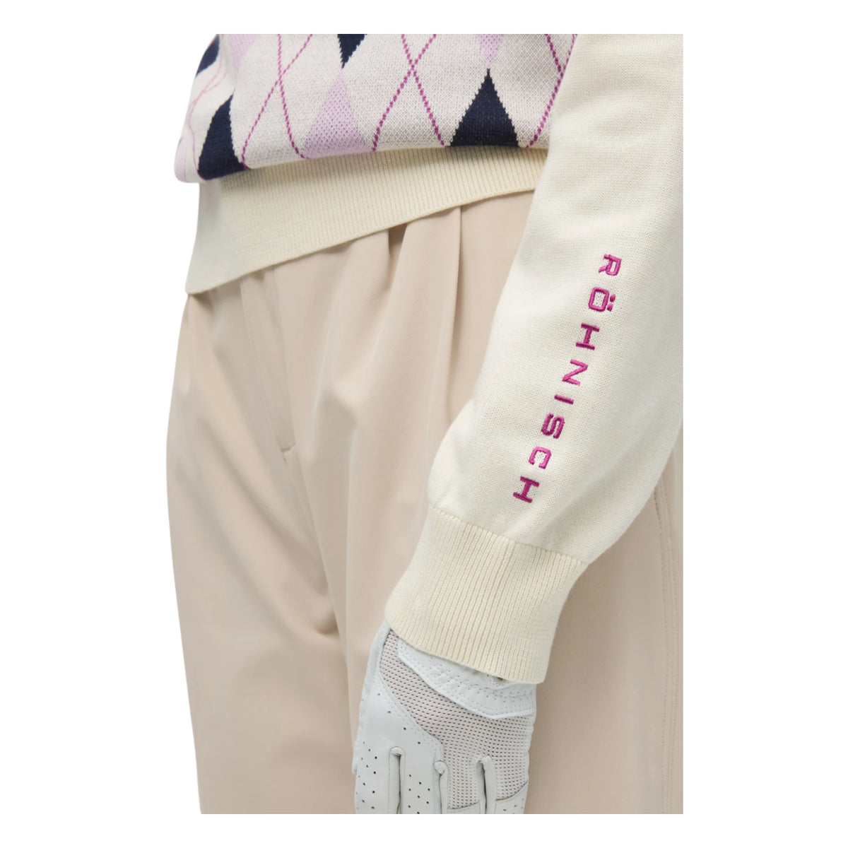 Rohnisch Ladies Heritage Knitted Golf Polo Shirt 001102