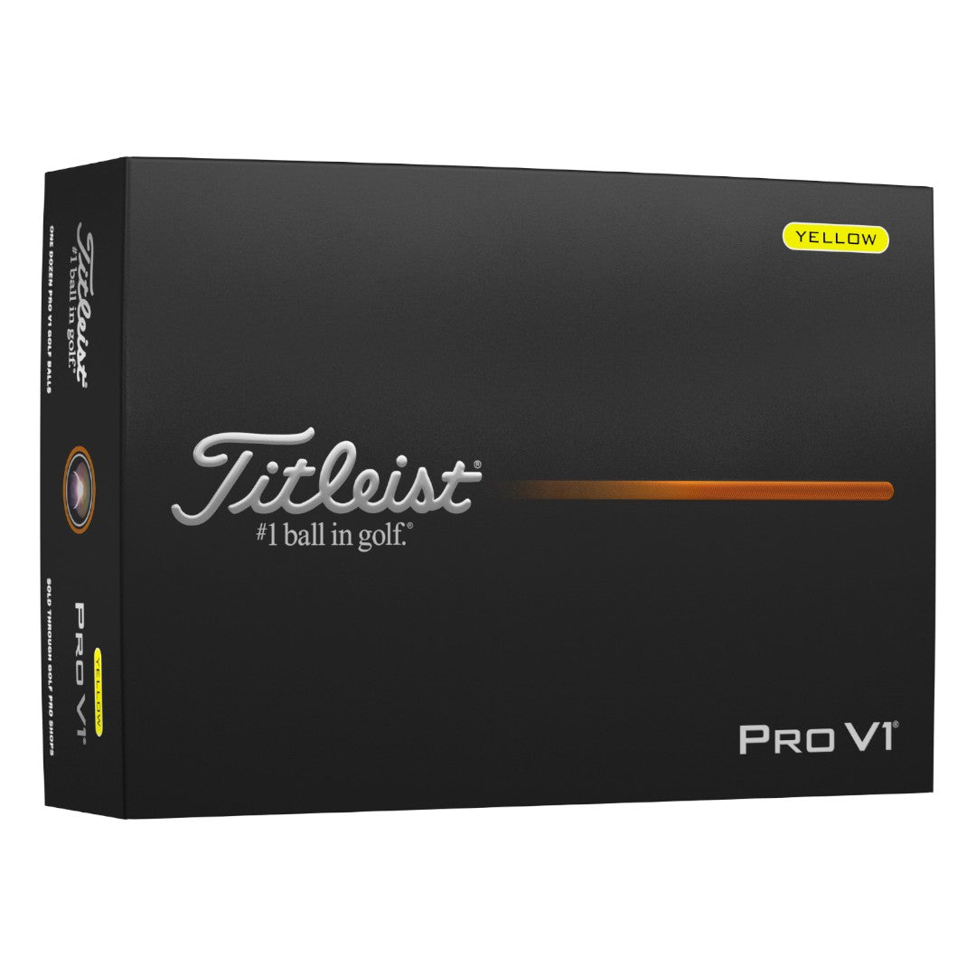 Titleist 2026 Pro V1 Golf Balls | Yellow – Clarkes Golf