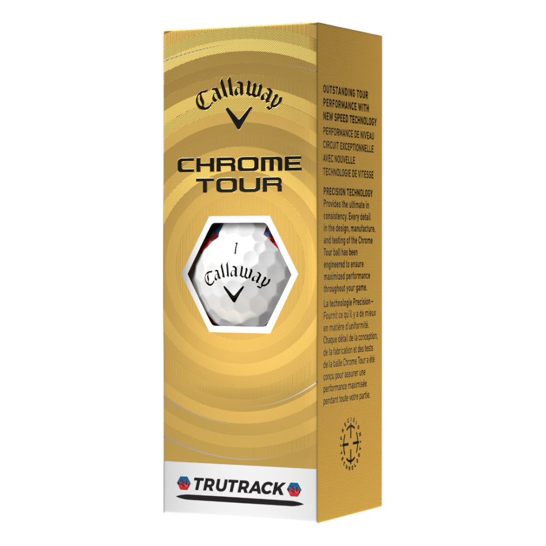 Callaway 2026 Chrome Tour TruTrack Golf Balls | White