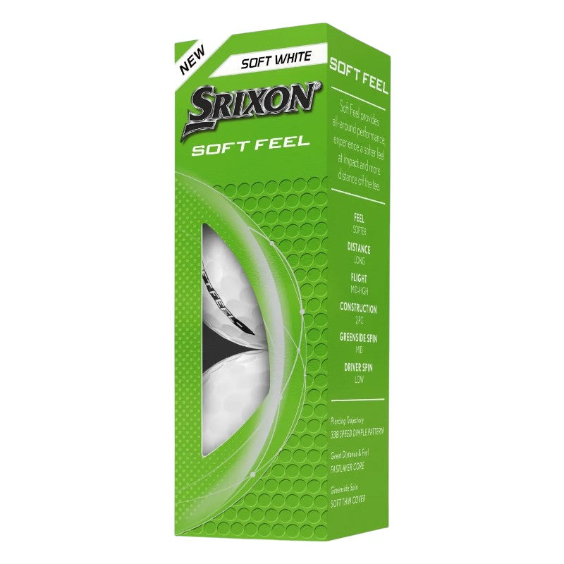 Srixon 2025 Soft Feel Golf Balls | White