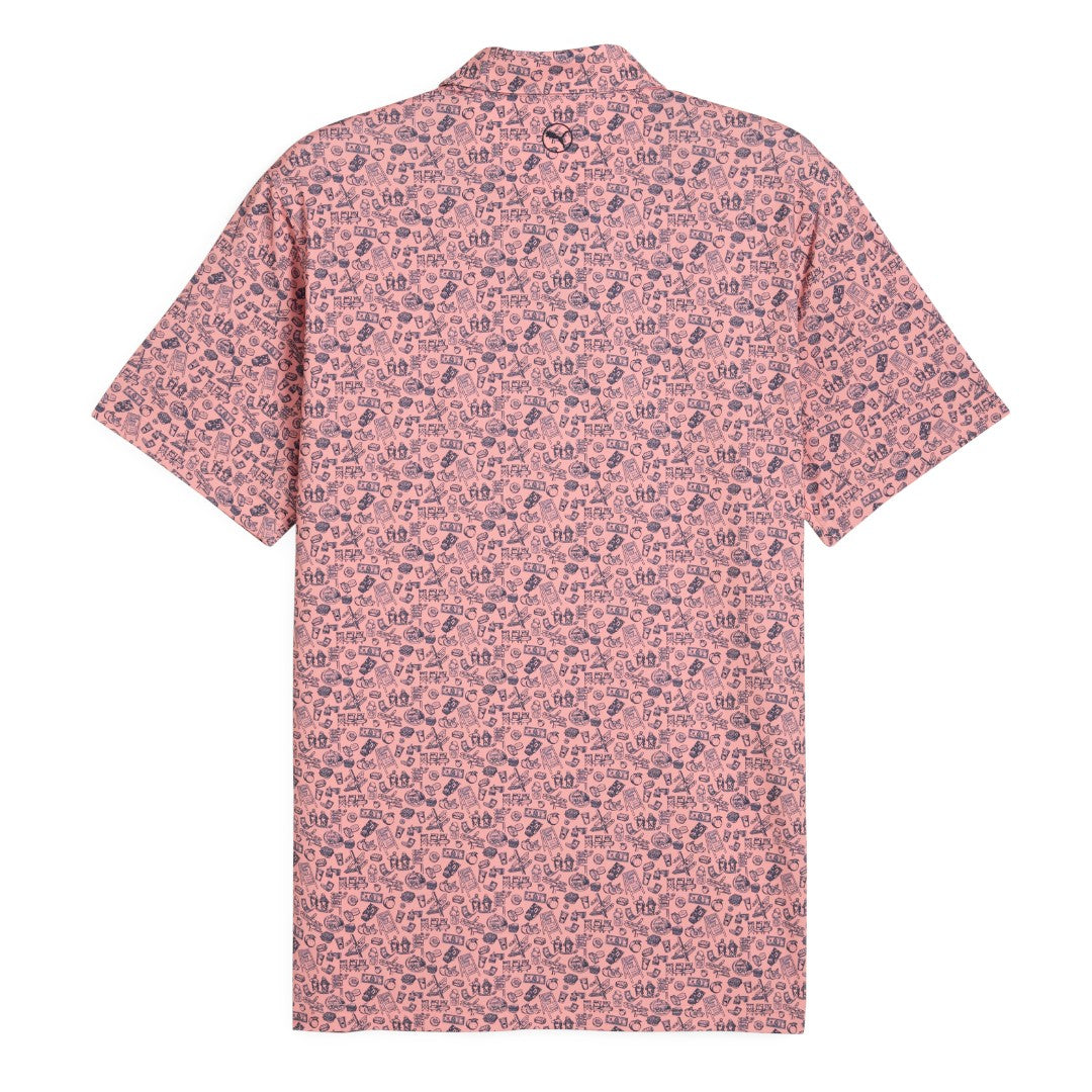 Puma MATTR Peach Stand Golf Polo Shirt 630579