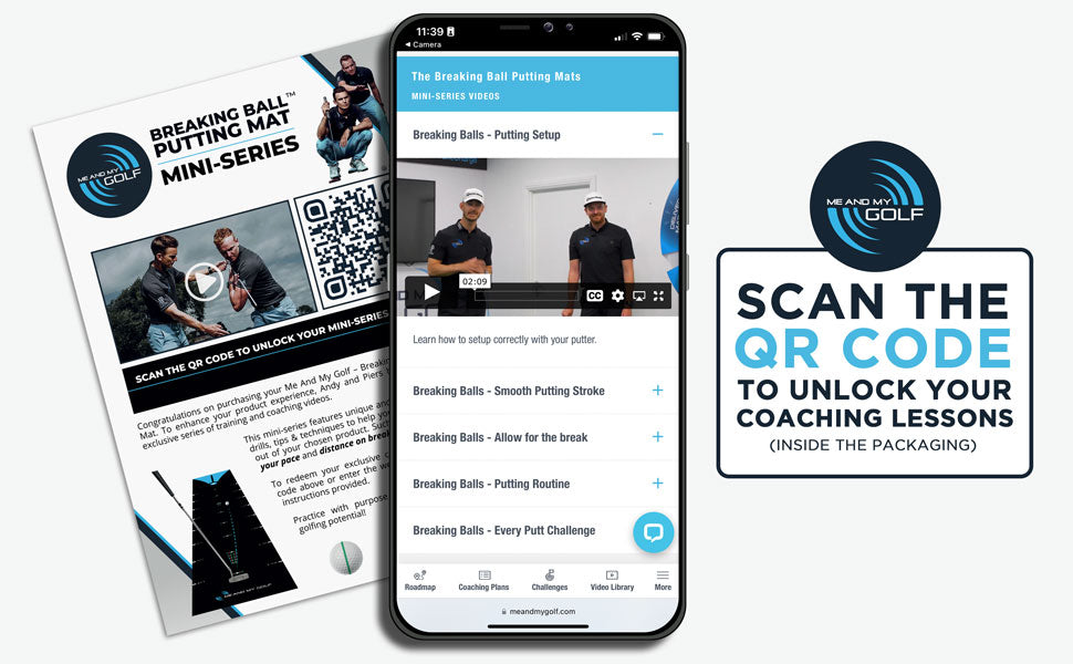 Me and My Golf Breaking Ball 7.5ft Putting Mat