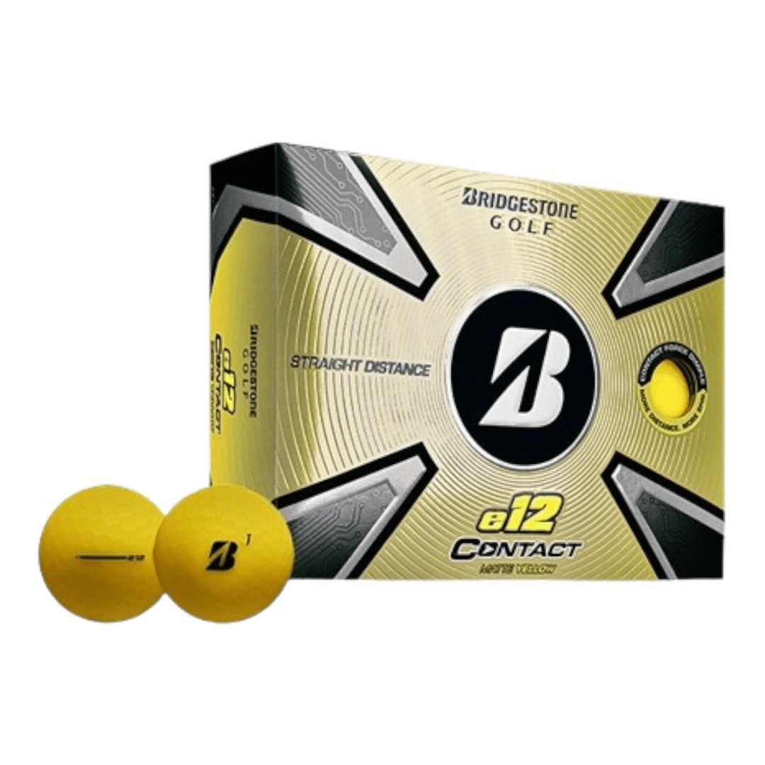 Bridgestone E12 Contact Golf Balls | Matte Yellow