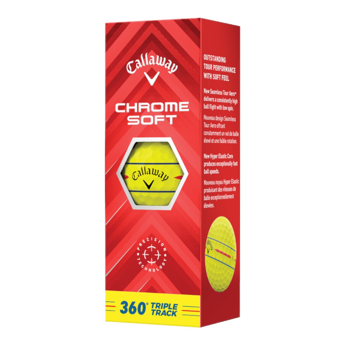 Callaway 2024 Chrome Soft Triple Track 360 Golf Balls | Yellow