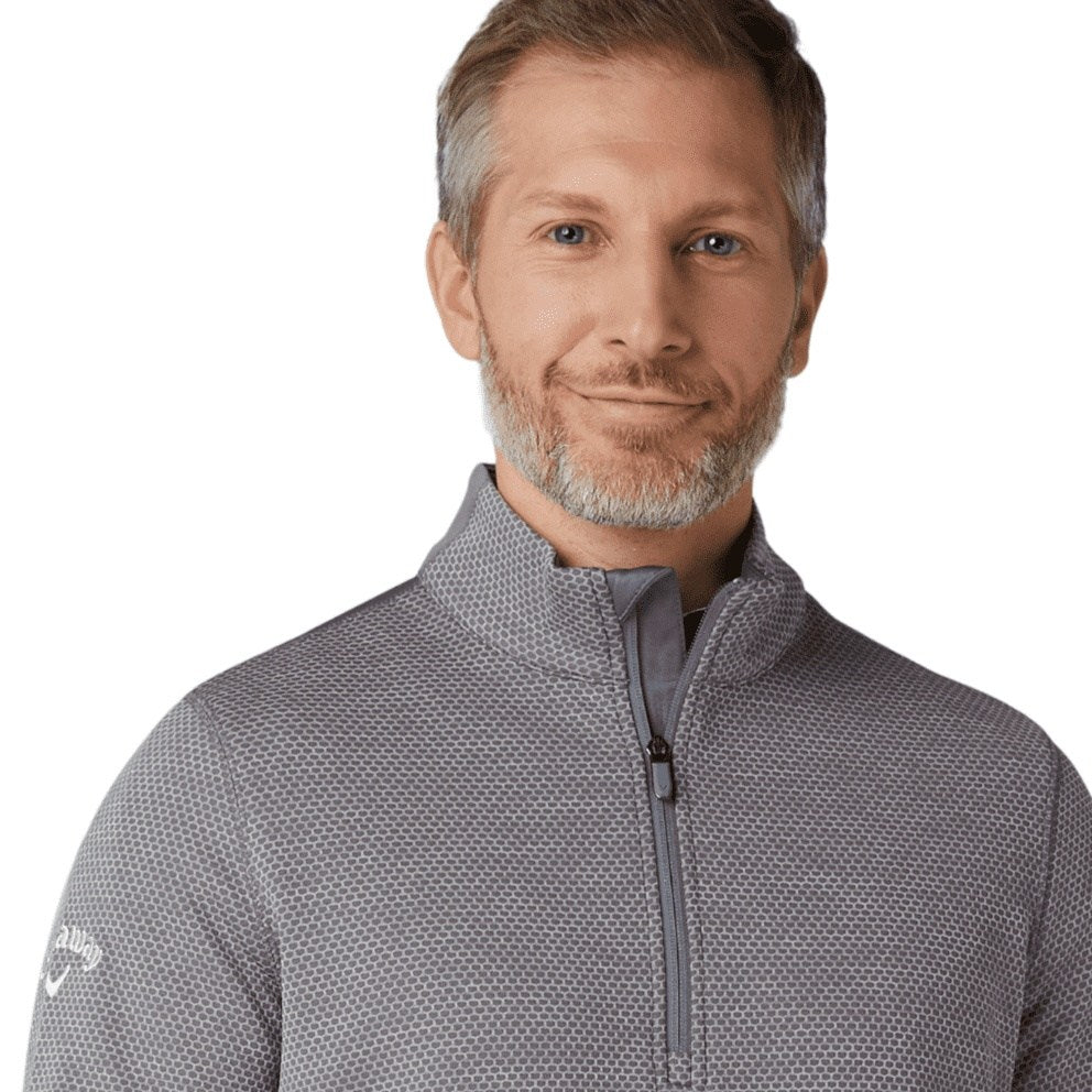 Callaway Hex Textured 1/4-Zip Golf Fleece CGKFD040