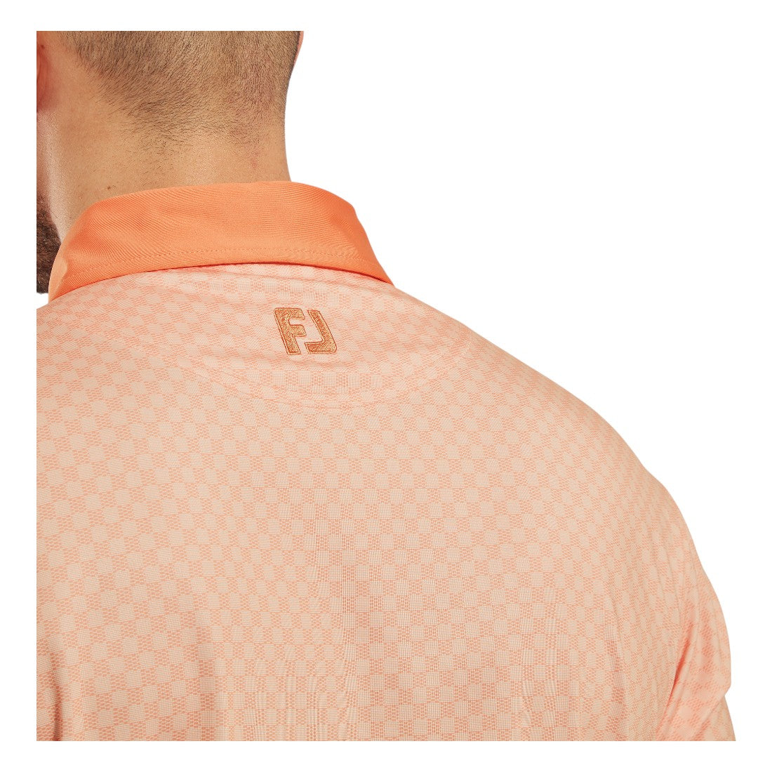 FootJoy Checker Print Lisle Golf Polo Shirt 34014