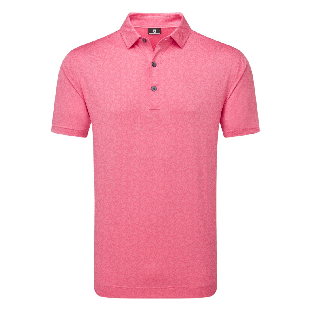 FOOTJOY PAINTED FLORAL LISLE GOLF POLO SHIRT 34130