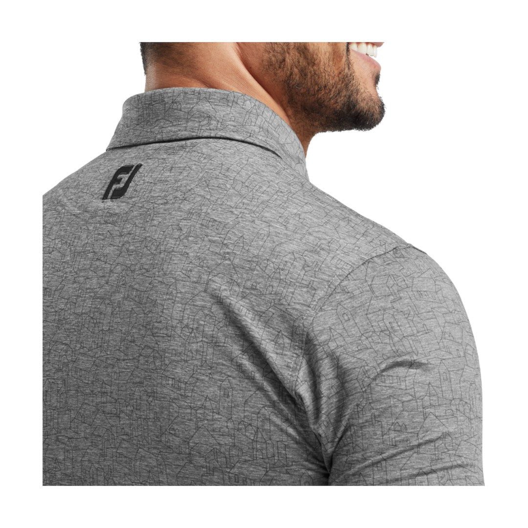 FootJoy Scottish Town Print Golf Polo Shirt 31937
