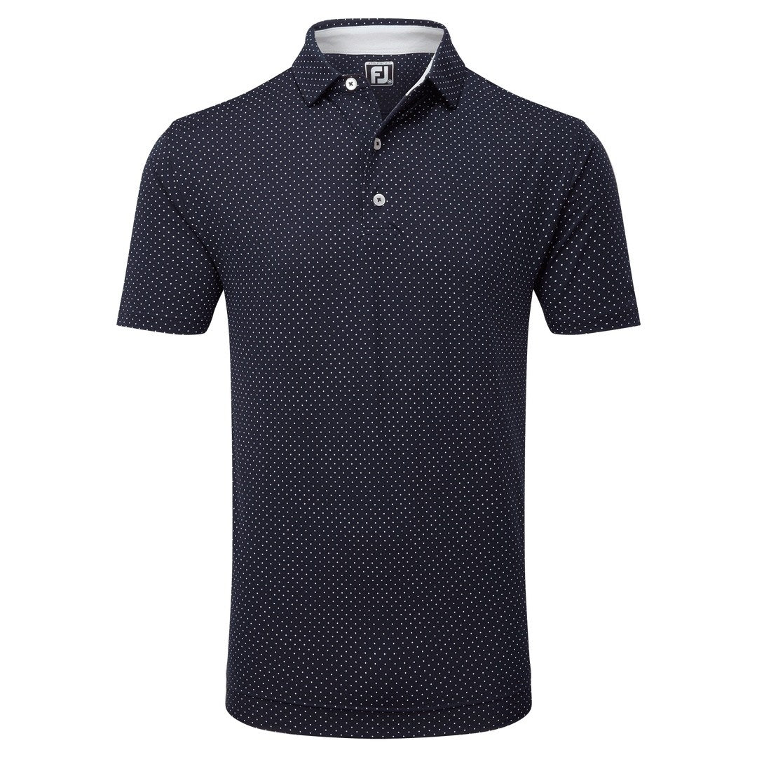 FootJoy Stretch Lisle Dot Golf Polo Shirt 81675