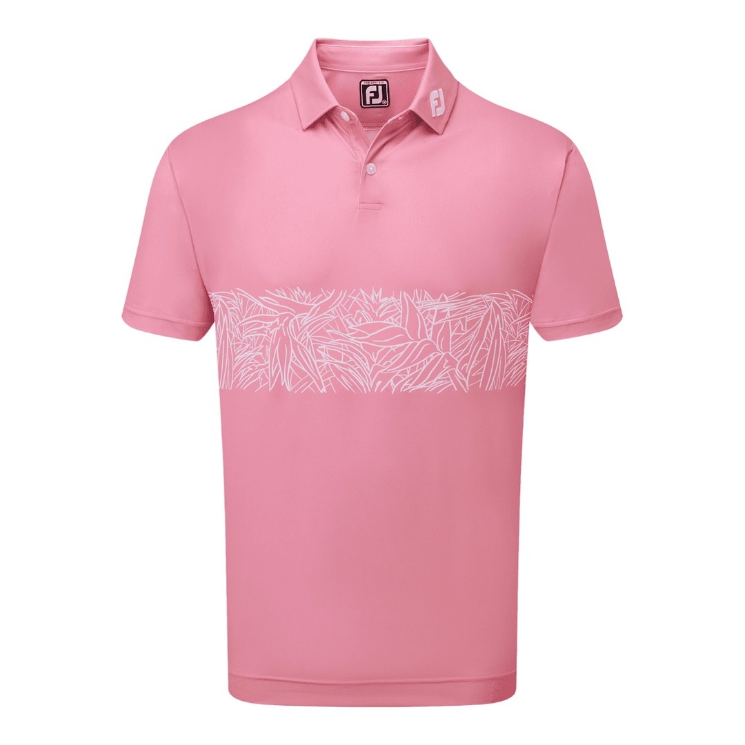 FootJoy Tropical Chestband Golf Polo Shirt 89893