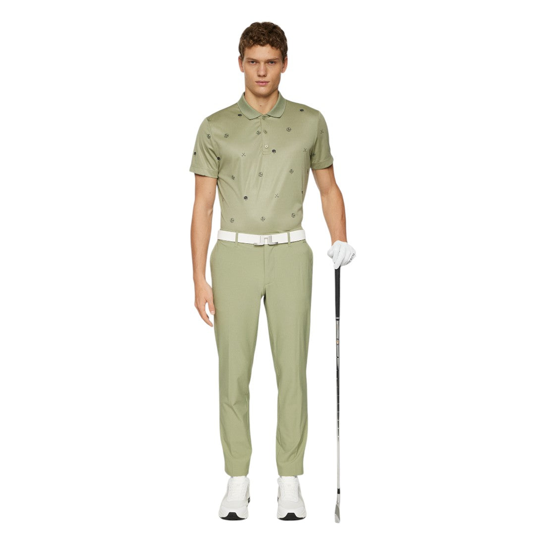 J. Lindeberg Club House Motif Golf Polo Shirt GMJT11992