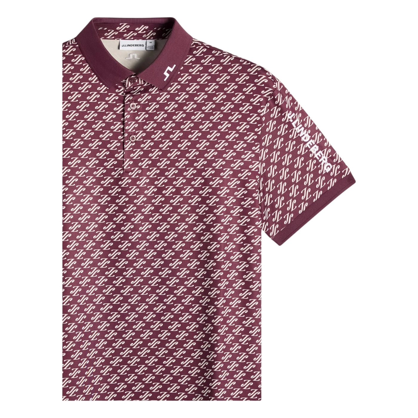 J.Lindeberg Tour Tech Print Golf Polo Shirt GMJT14652