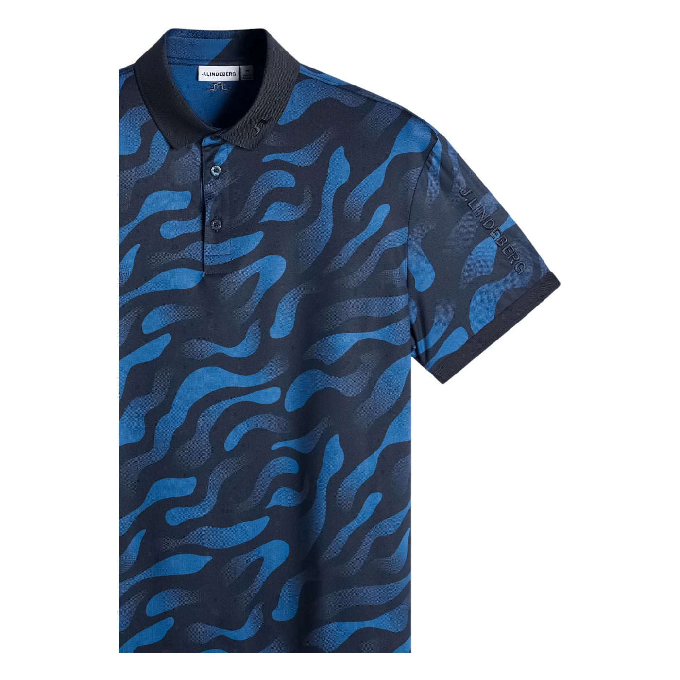 J.Lindeberg Tour Tech Print Golf Polo Shirt GMJT14652
