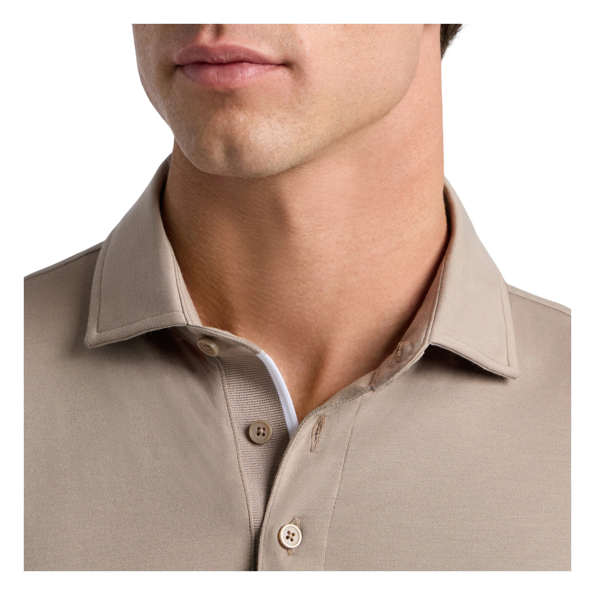 G/FORE All Play Stretch Knit Long Sleeve Golf Polo Shirt GMP000160