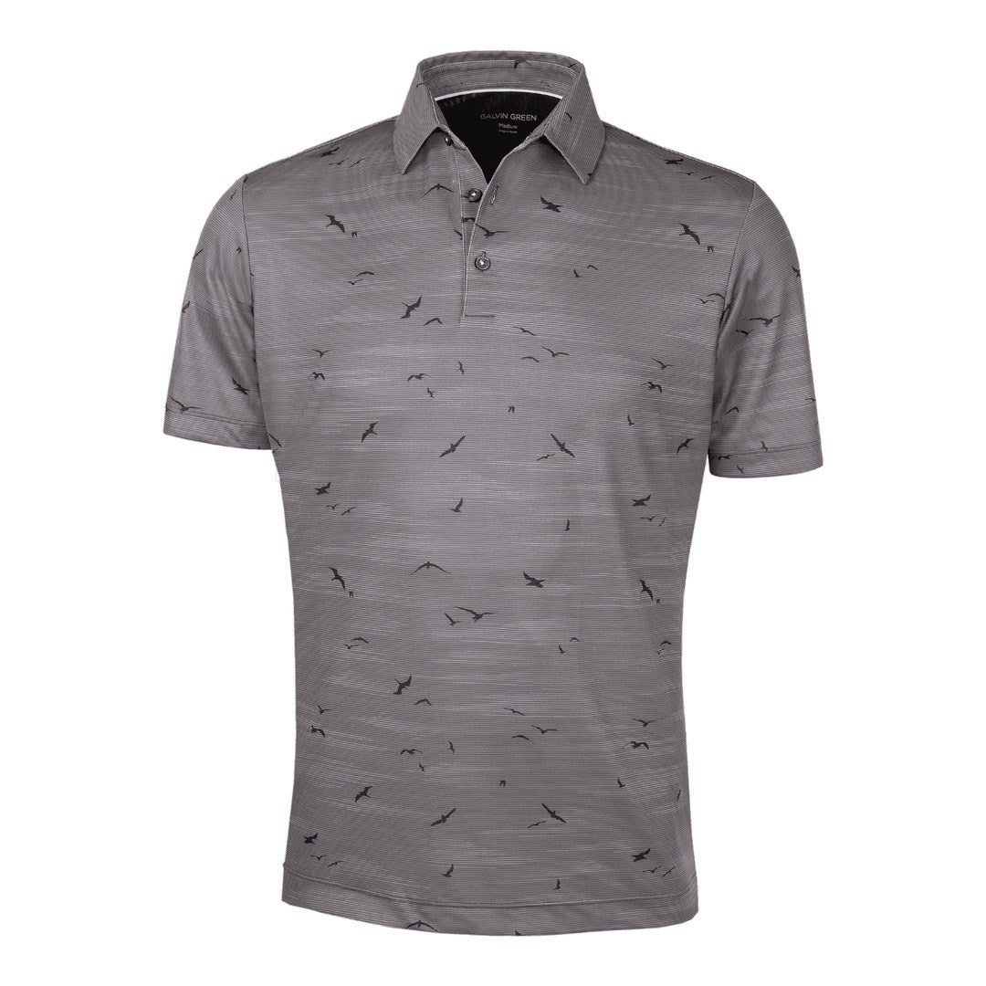 Galvin Green Marin Ventil8+ Golf Polo Shirt Grey/Black – Clarkes
