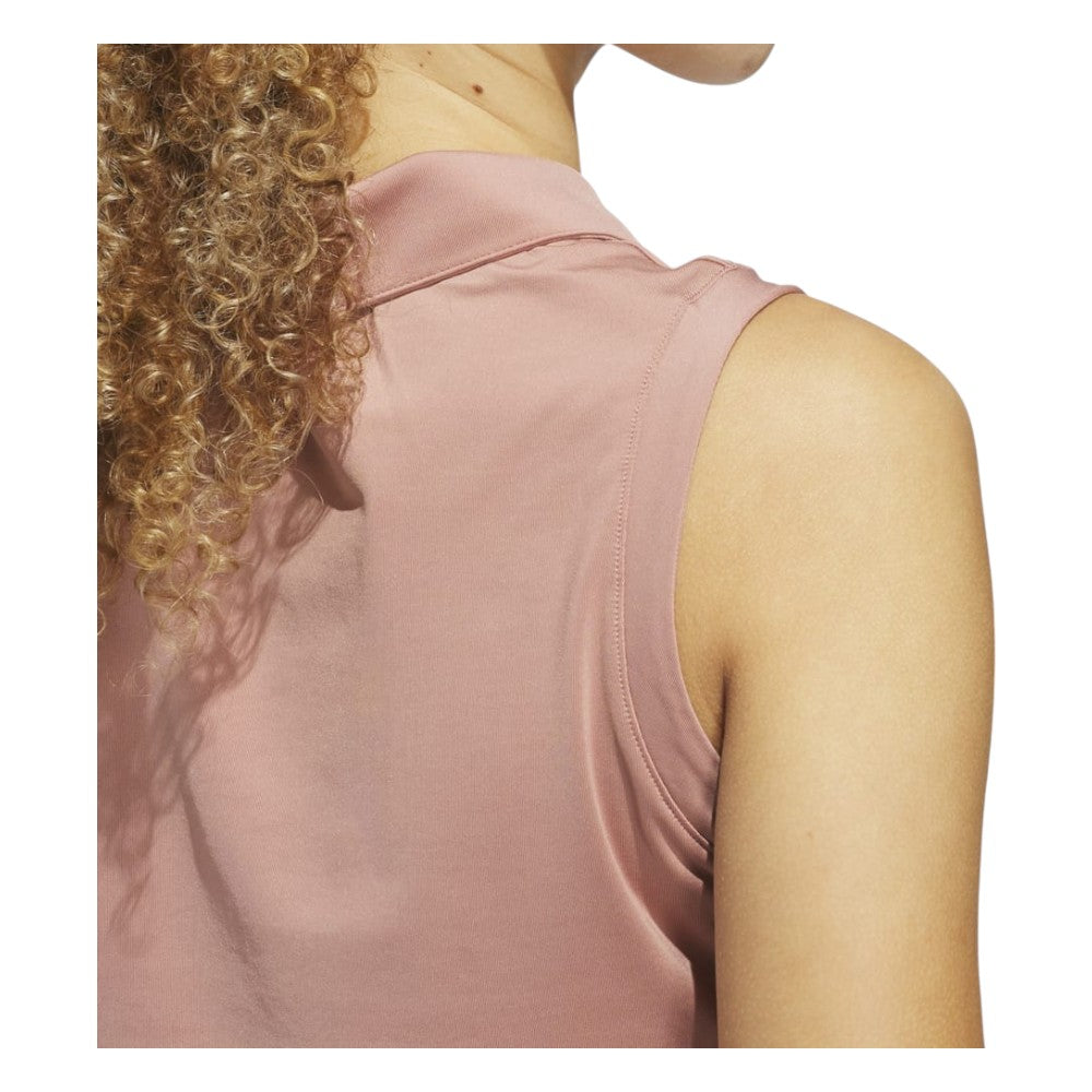 adidas Ladies Ultimate365 Solid Sleeveless Golf Polo Shirt JJ4409