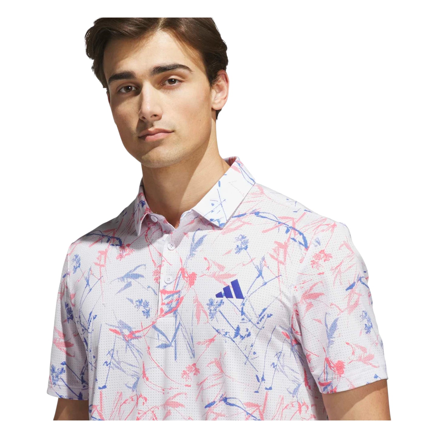 adidas Ultimate365 Mesh BCH Print Golf Polo Shirt KU1180
