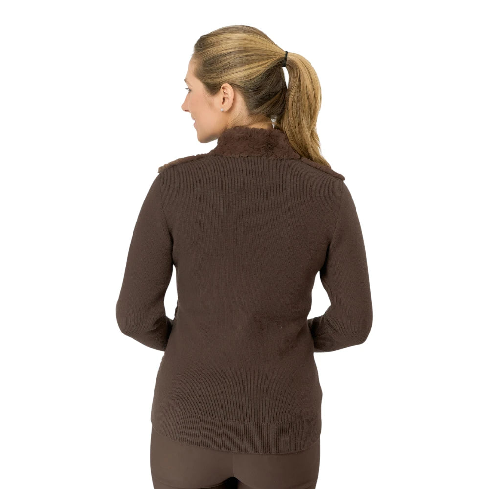 Pure Golf Ladies Faux Fur Golf Cardigan PG-68508