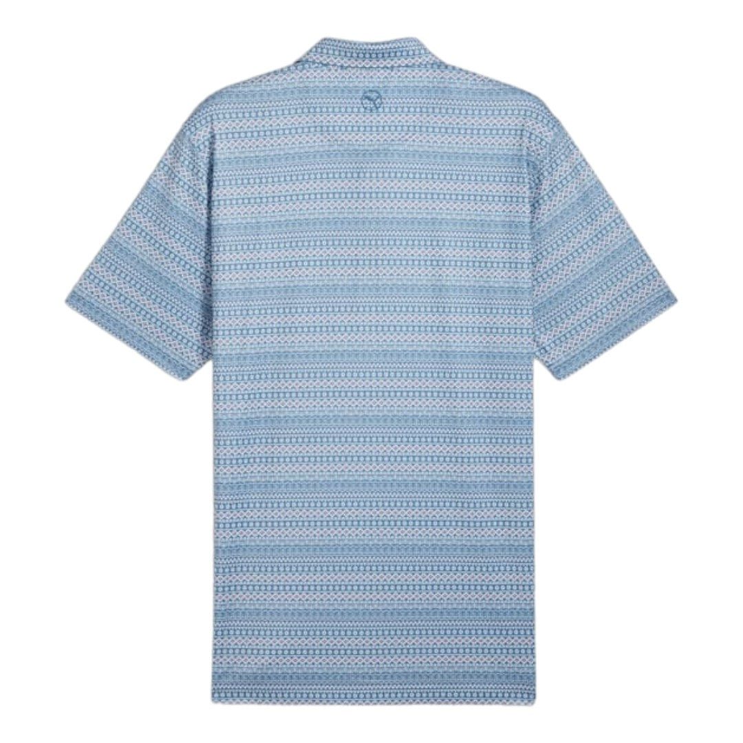 Puma Fair Isle Micro Print Golf Polo Shirt 626835