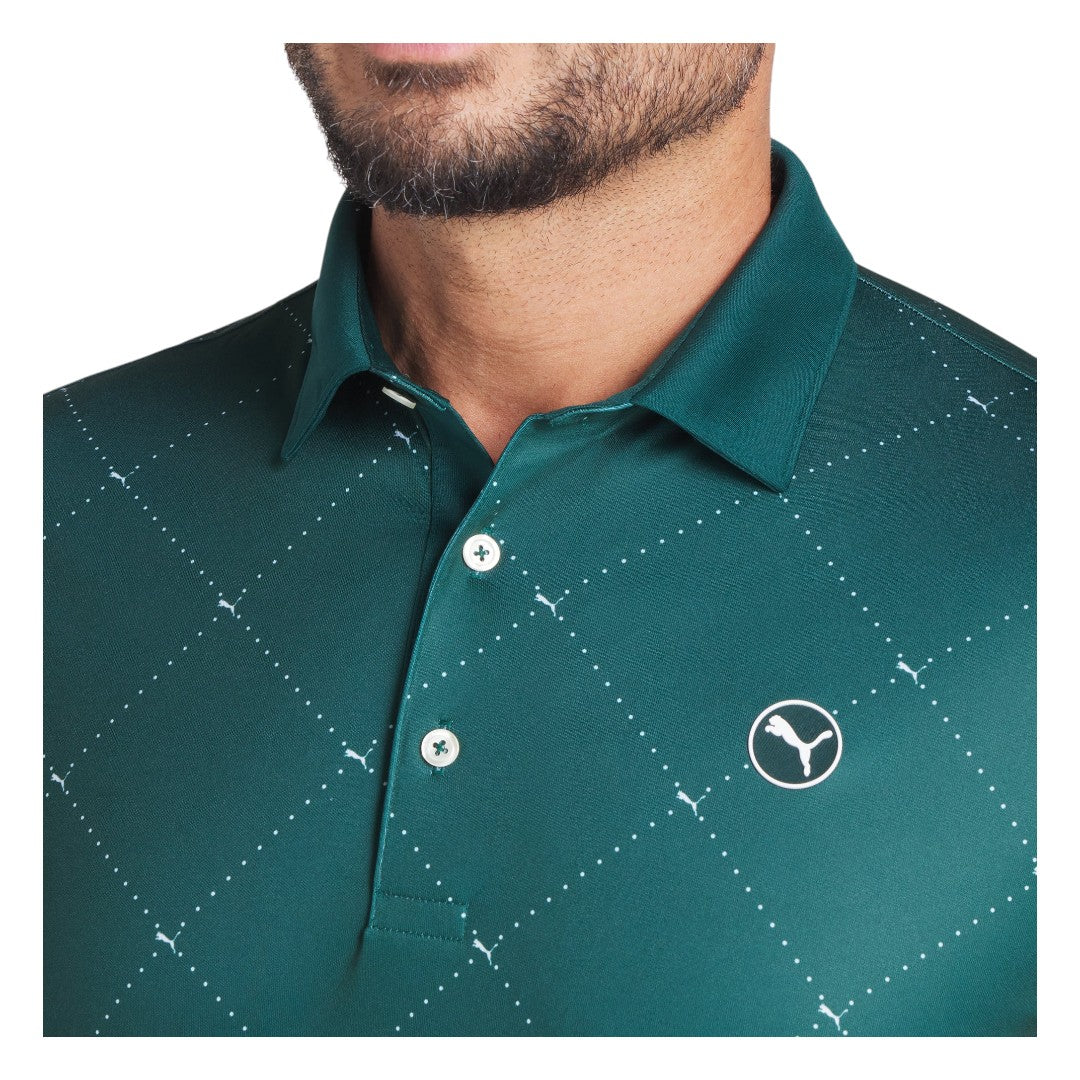 Puma Pure 2.0 Argyle Golf Polo Shirt 629322