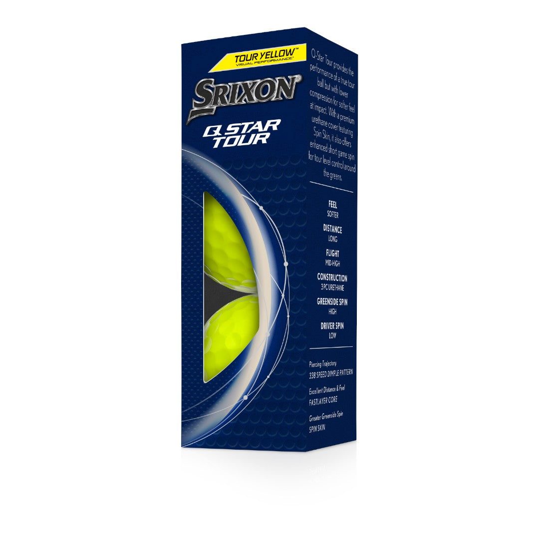 Srixon Q-Star Tour 5 Golf Balls | Yellow