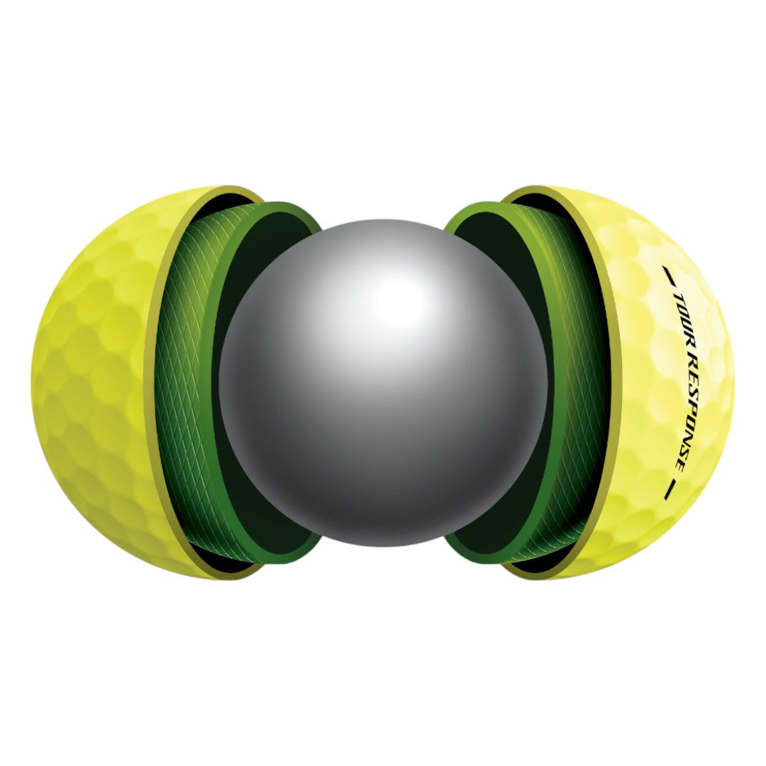 TaylorMade 2025 Tour Response Golf Balls | Yellow