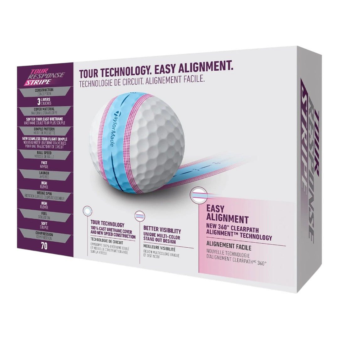 Taylormade Tour Response Stripe Golf Balls | 4 FOR 3