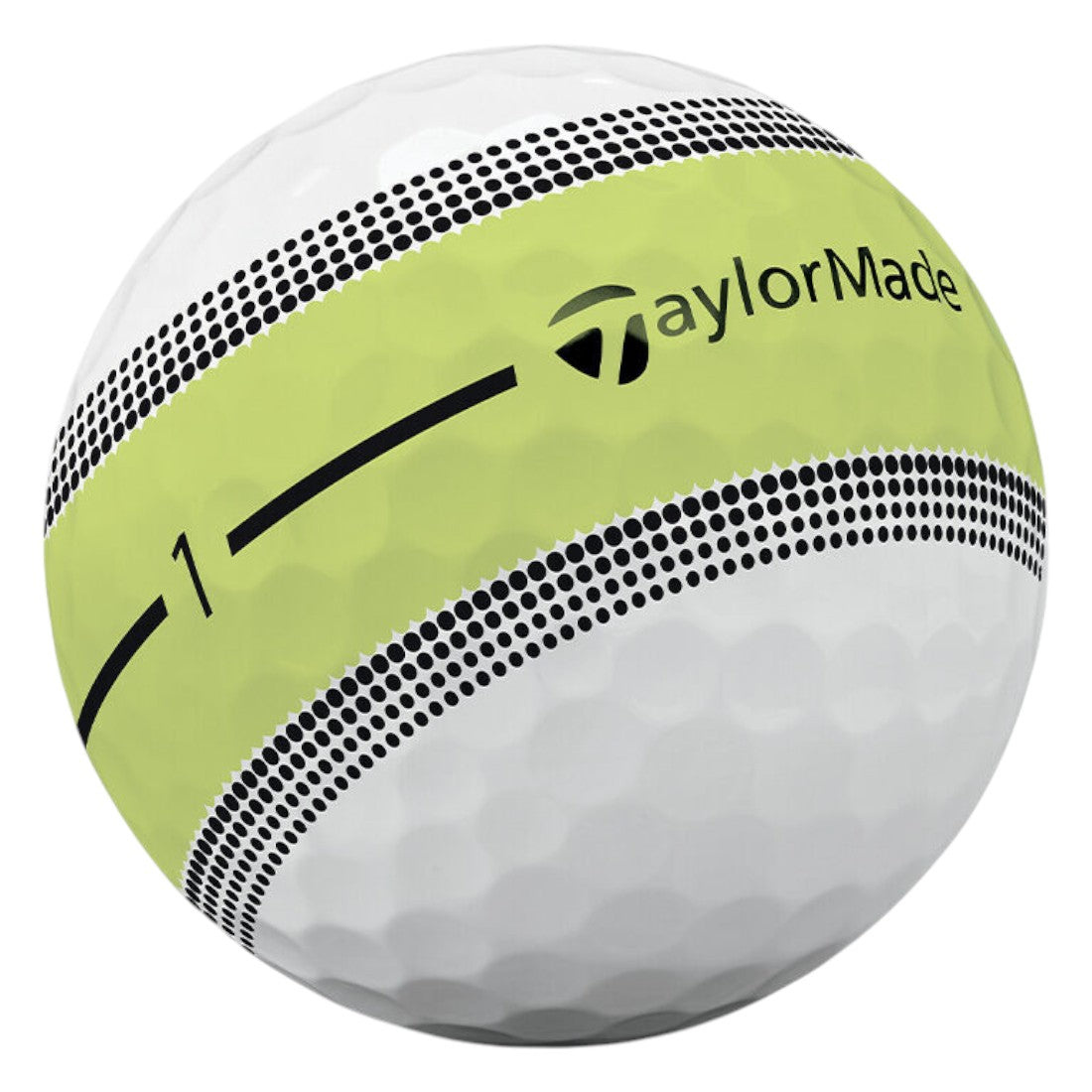 Taylormade 2025 Tour Response Stripe Golf Balls | Neon Yellow