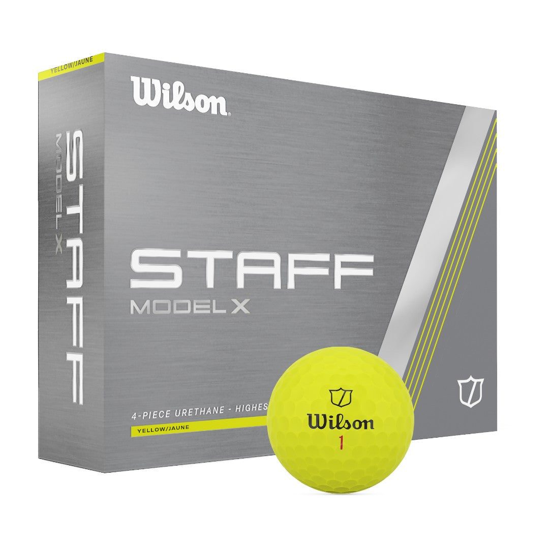 Wilson 2024 Staff Model X Golf Balls | Yellow
