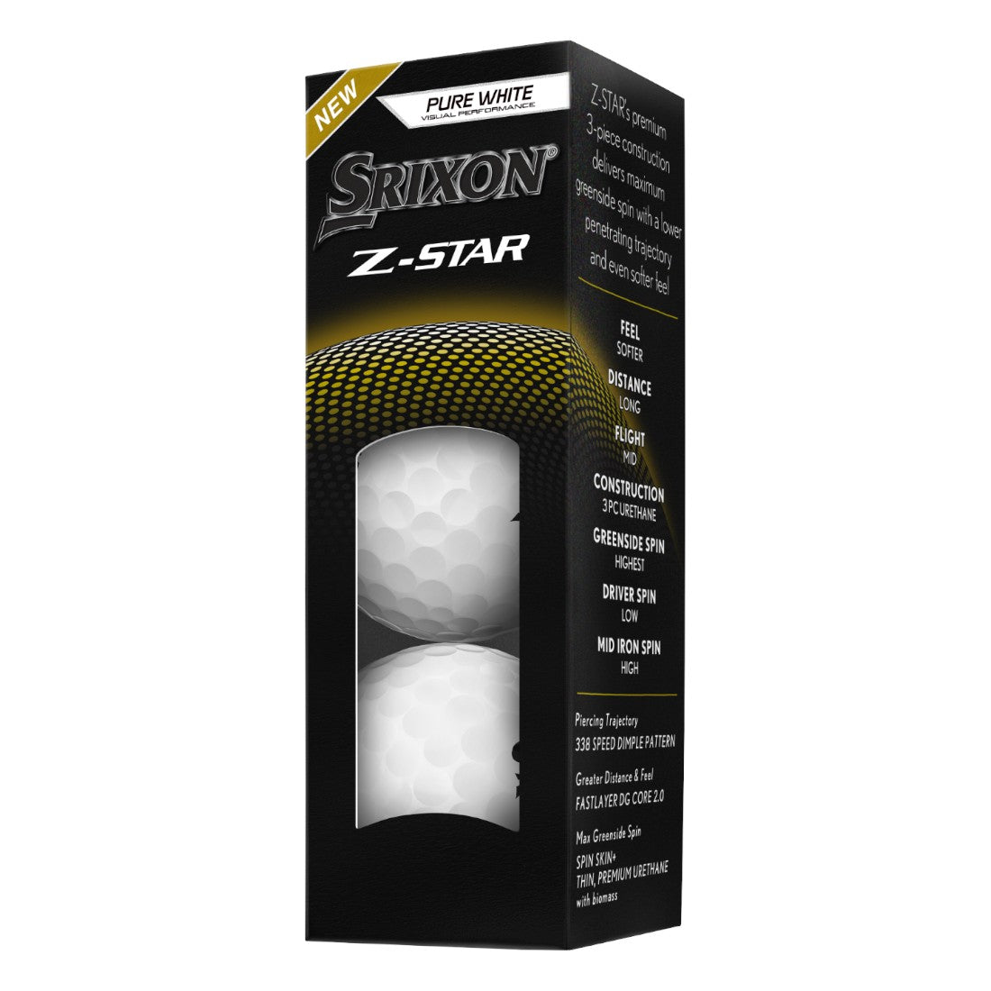 Srixon 2025 Z-Star Golf Balls | White