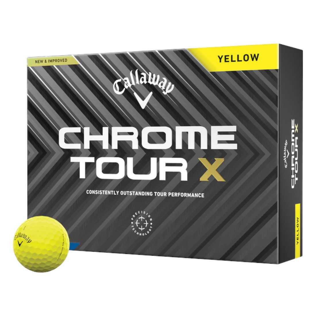 Callaway Chrome Tour X Golf Balls | Yellow – Clarkes Golf