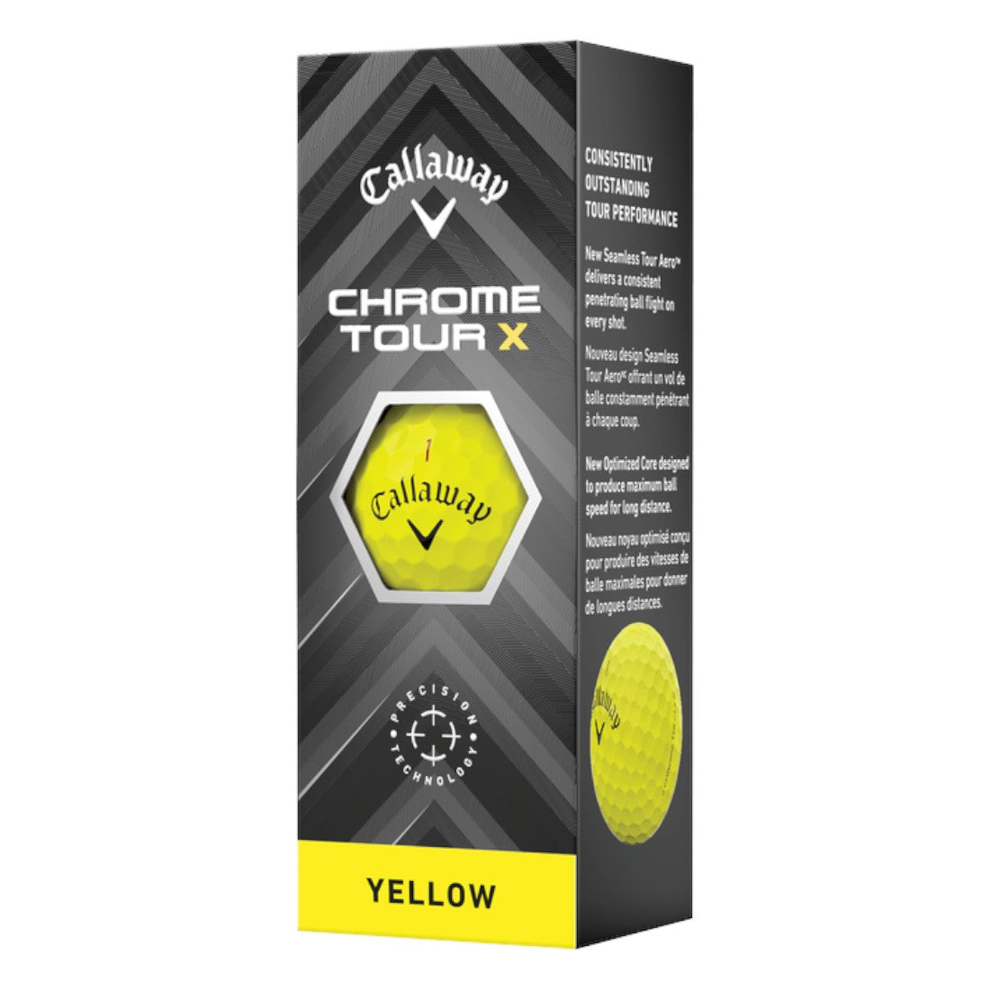 Callaway Chrome Tour X Golf Balls | Yellow
