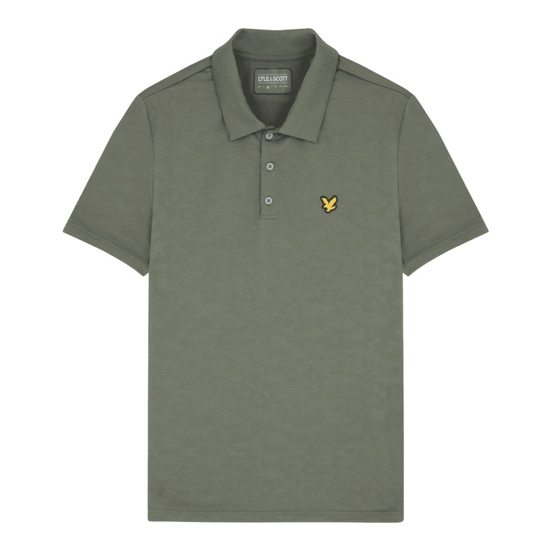 Lyle & Scott Seafoam Jacquard Golf Polo Shirt SP1863G