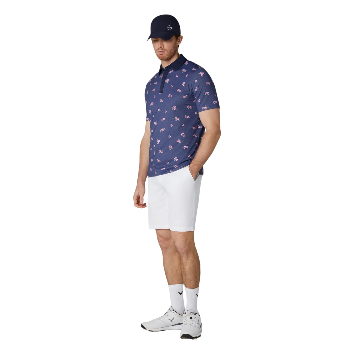 Callaway Azalea Gingham Print Golf Polo Shirt CGKSG084