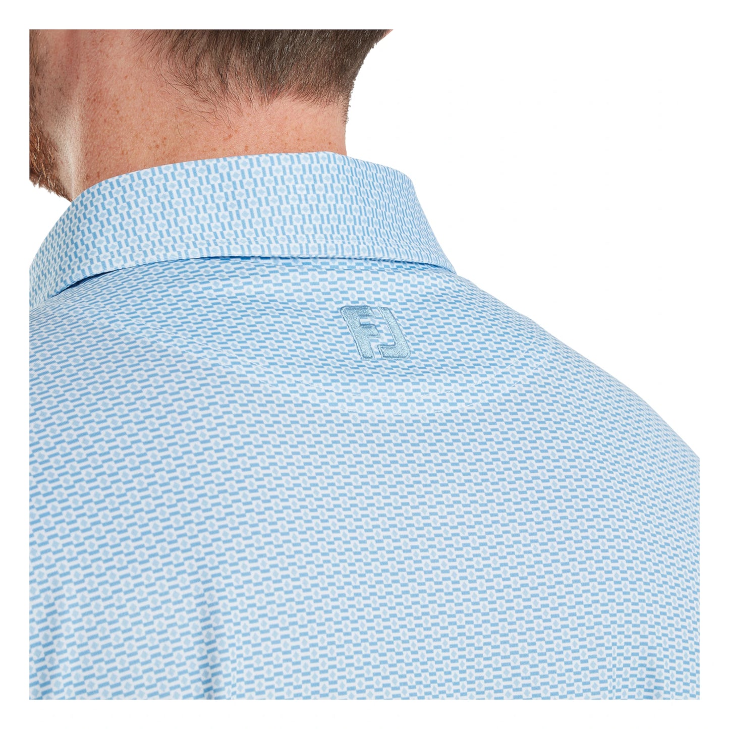 Footjoy Nautical Flag Print Lisle Golf Polo Shirt 39261