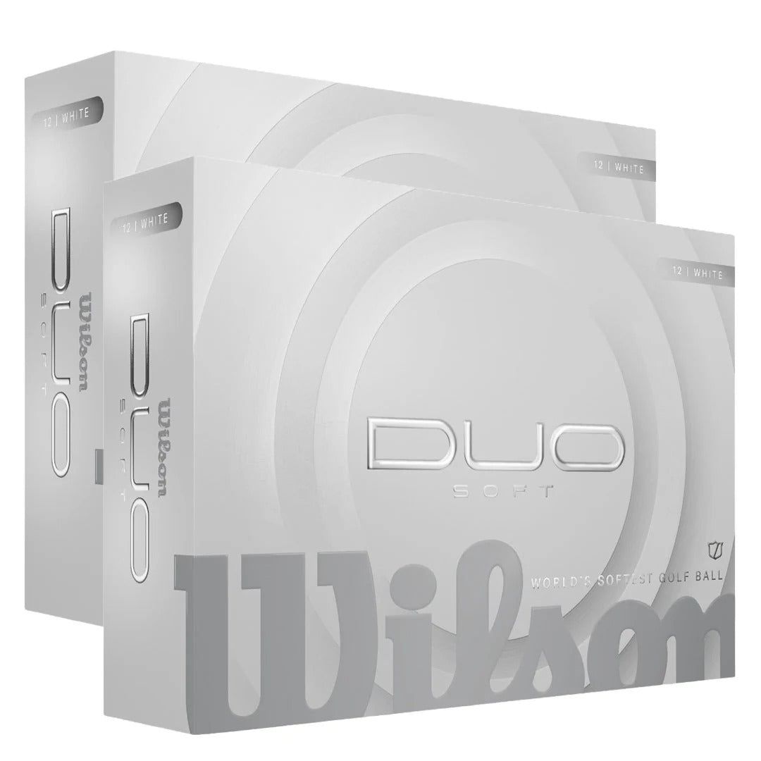 Wilson 2025 Duo Soft White Golf Balls | Double Dozen