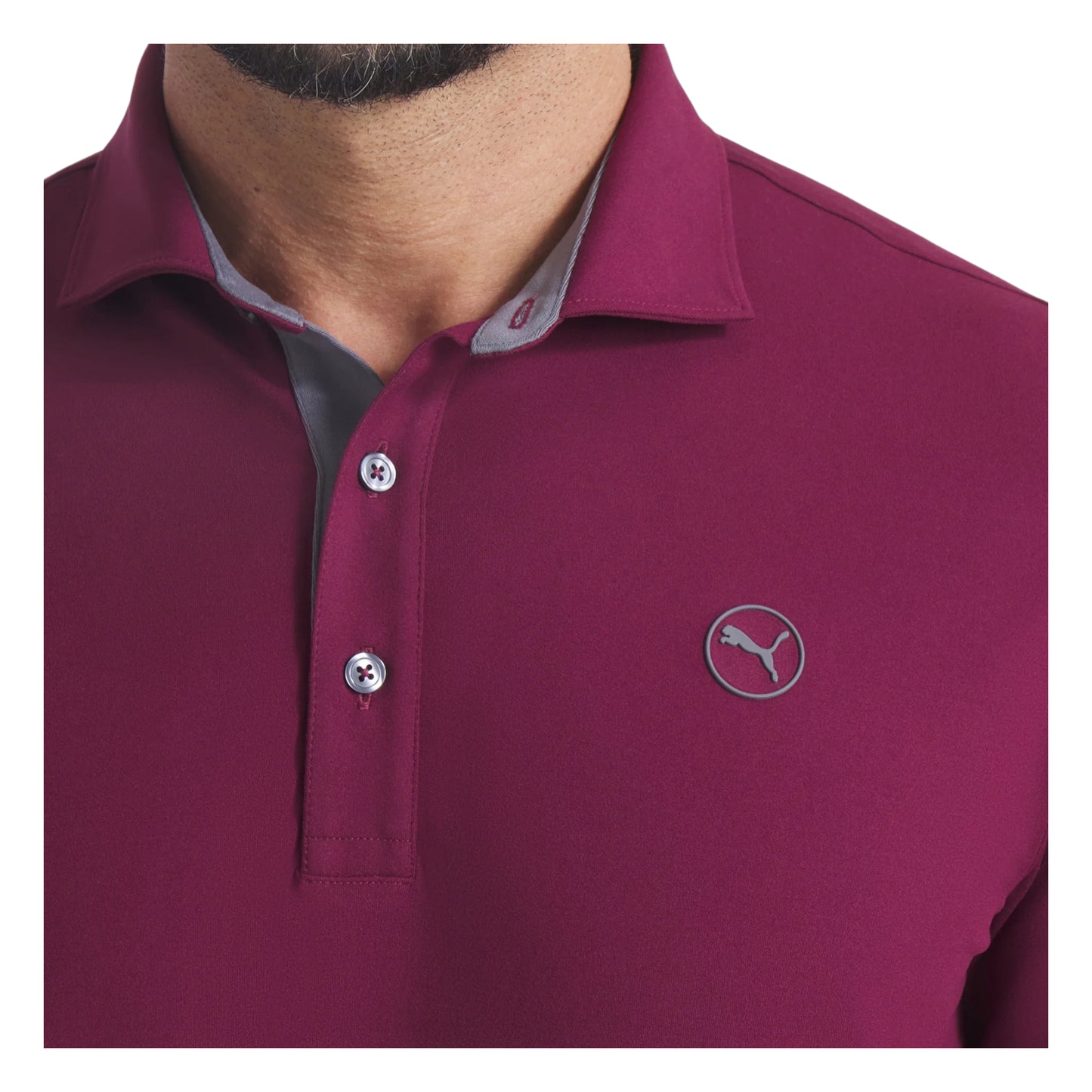 Puma Cloudspun Midweight LS Golf Polo Shirt 626995
