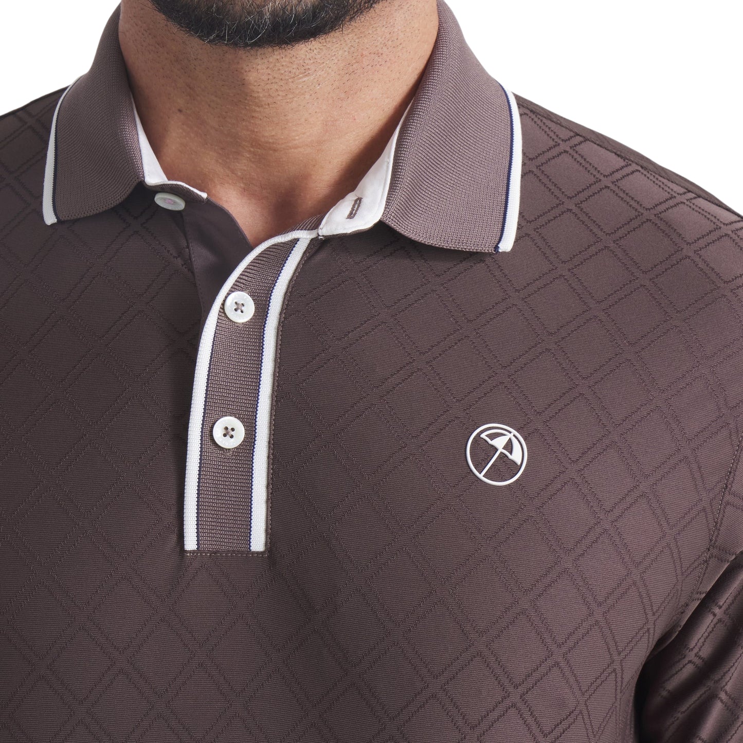 Puma X Arnold Palmer Tipped Jacquard Golf Polo Shirt 630179