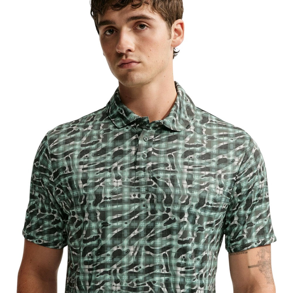 Nike Golf Par 5 Tartan Camo Golf Polo Shirt IO0691