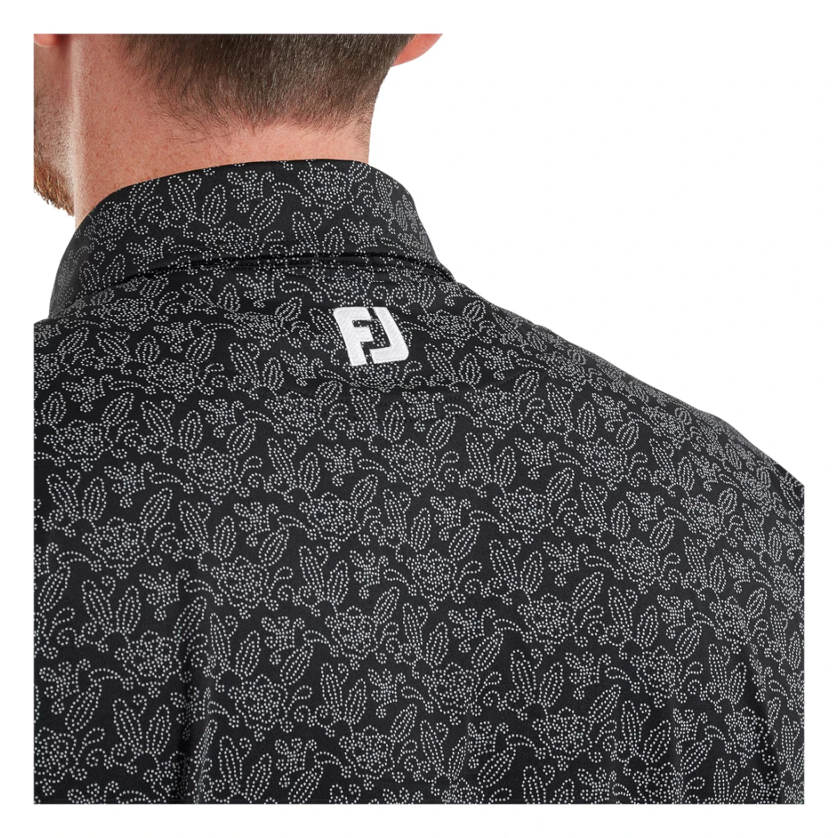 FootJoy Wingtip Floral Lisle Golf Polo Shirt 39266