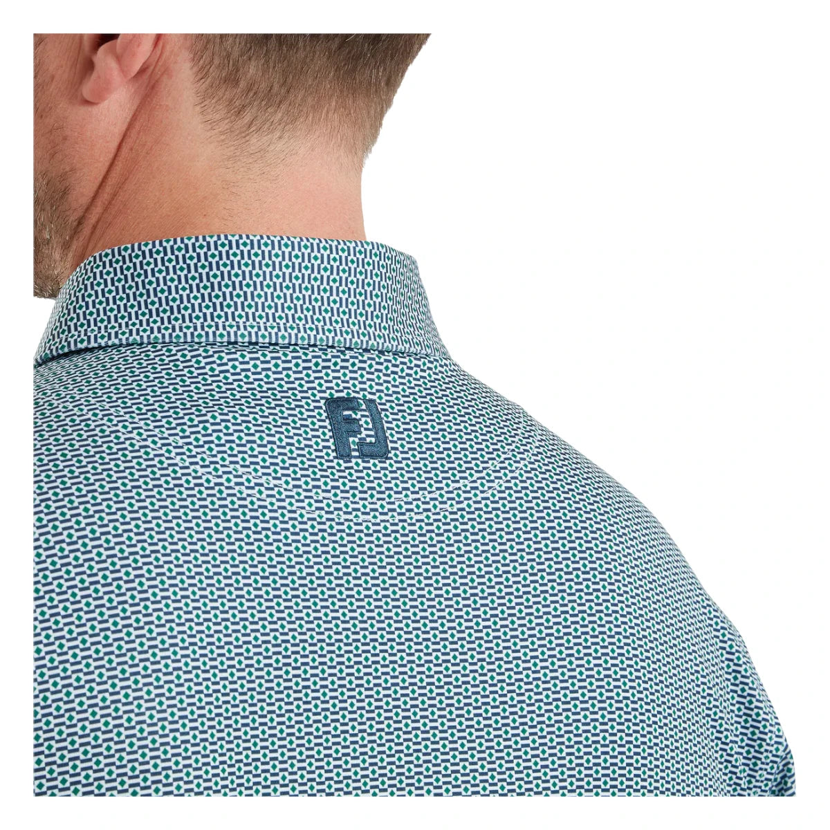 FootJoy Nautical Flag Print Lisle Golf Polo Shirt 39263