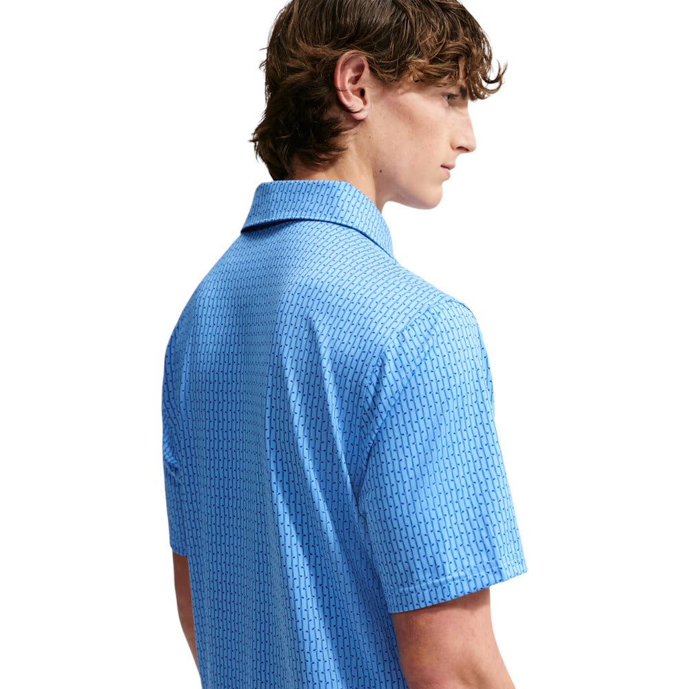 Nike Dri-Fit Velocity Vertical Print Golf Polo Shirt IO0697