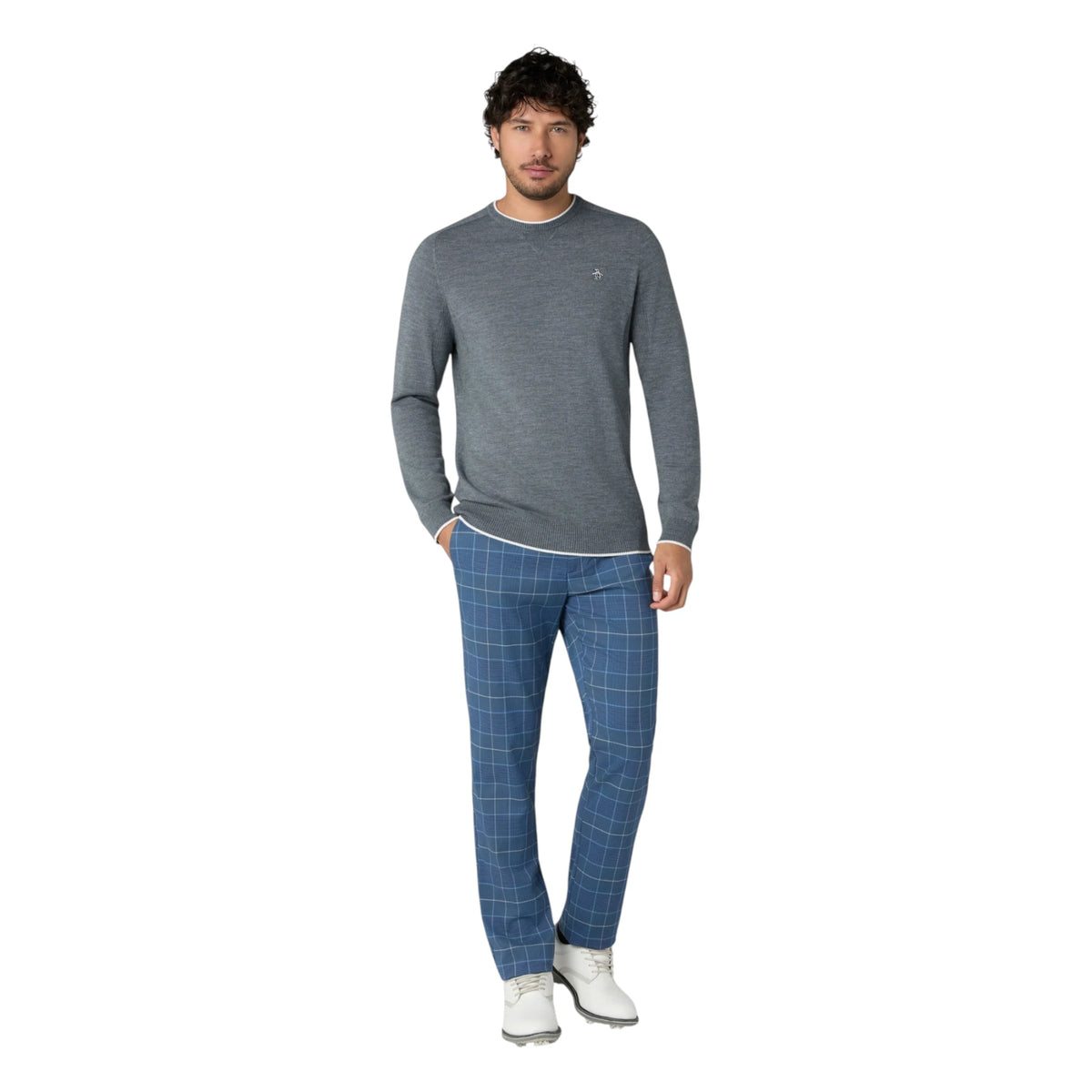 Original Penguin Heritage Crew Neck Golf Sweater OGGFG026