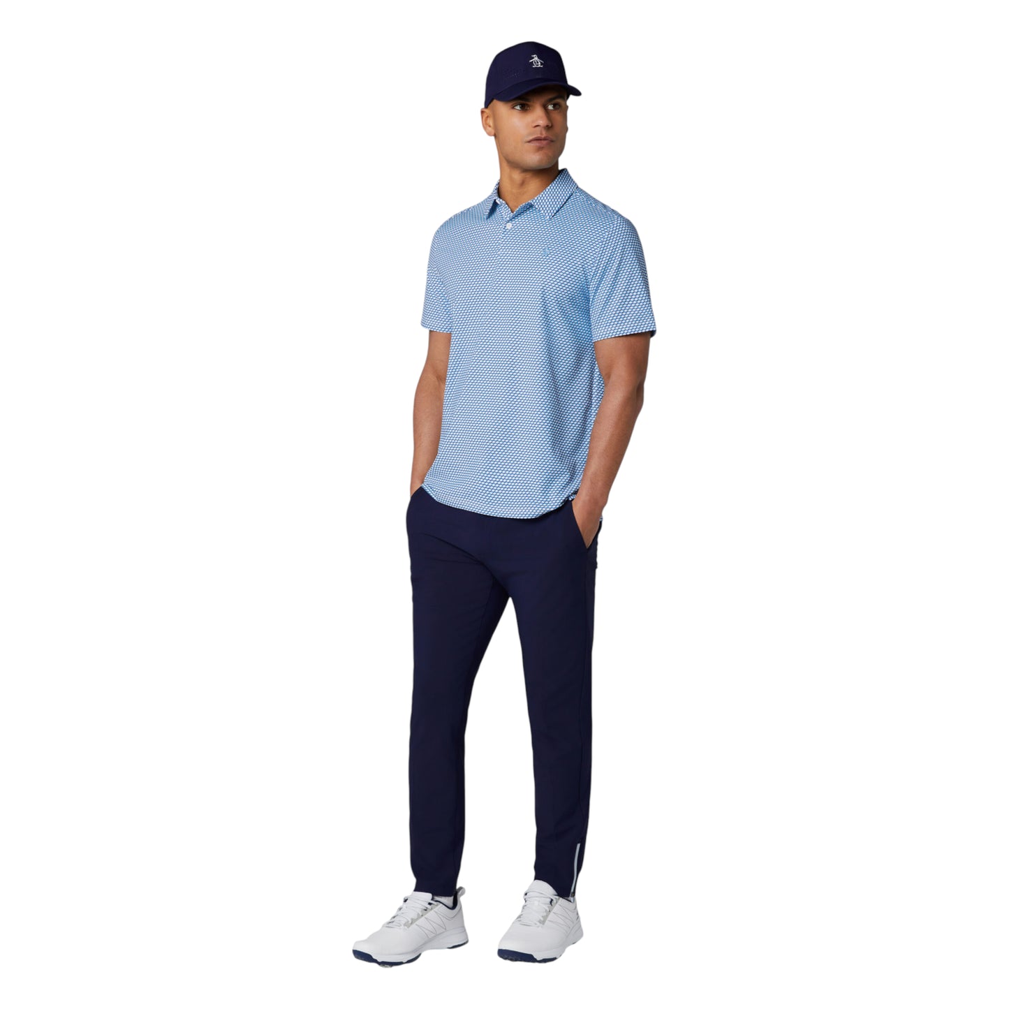 Original Penguin Archives Original Micro GEO Golf Polo Shirt OGKSG033