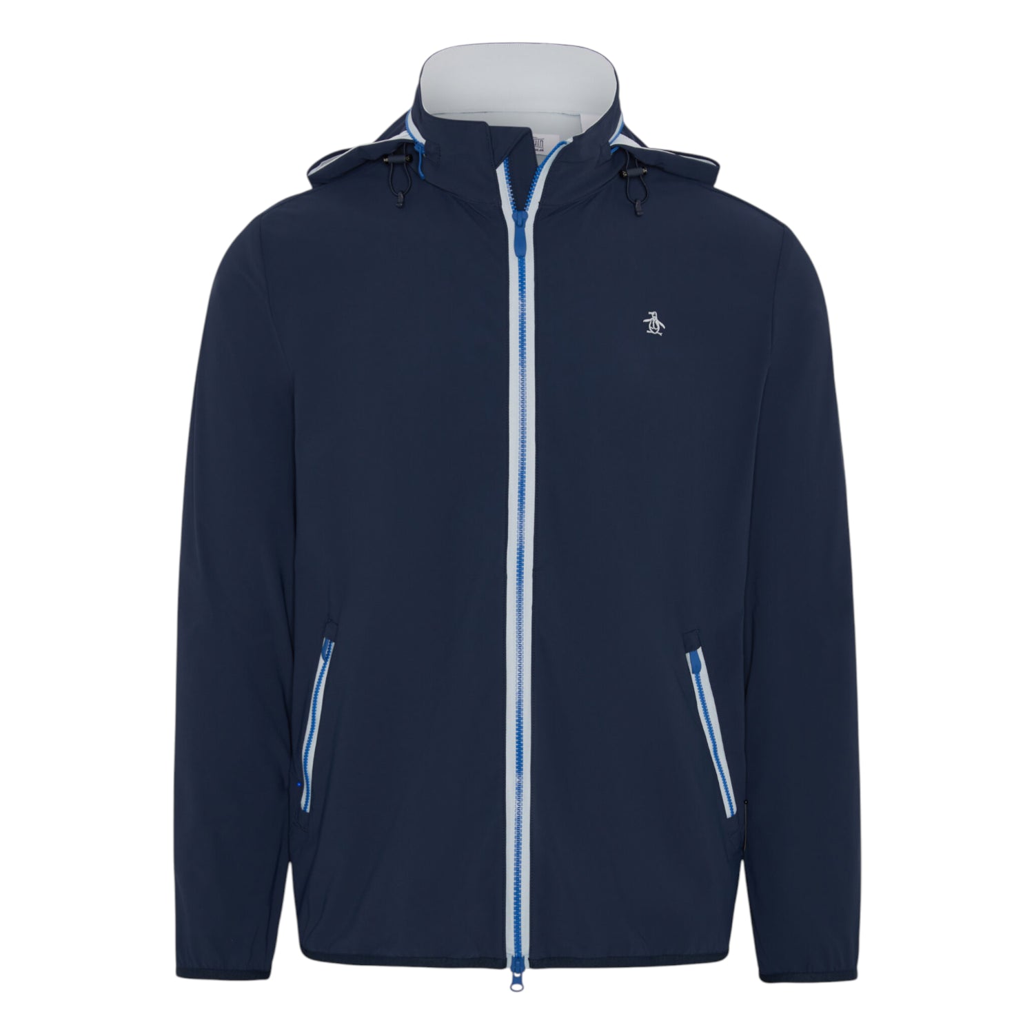 Original Penguin Full Zip Legacy Golf Wind Jacket OGKSG056 Black
