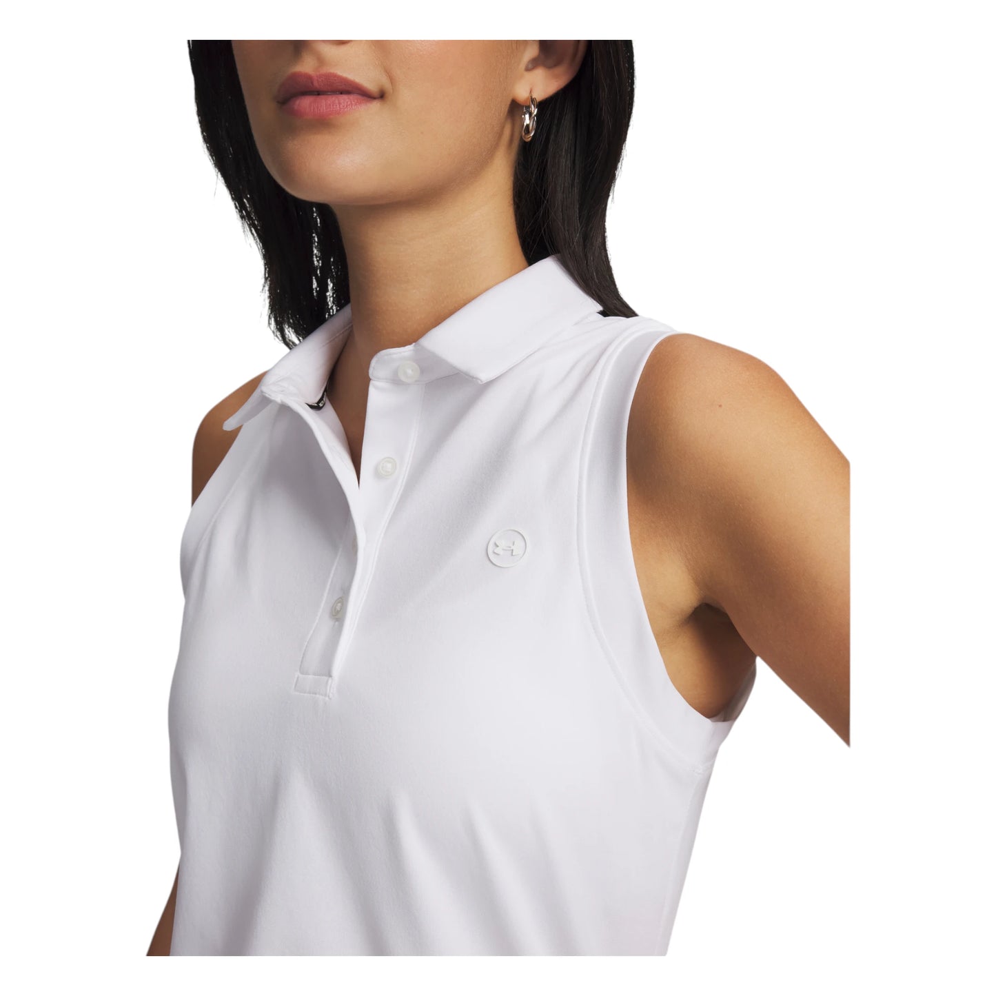 Under Armour Ladies Armour Dry Sleeveless Golf Polo Shirt 6009804