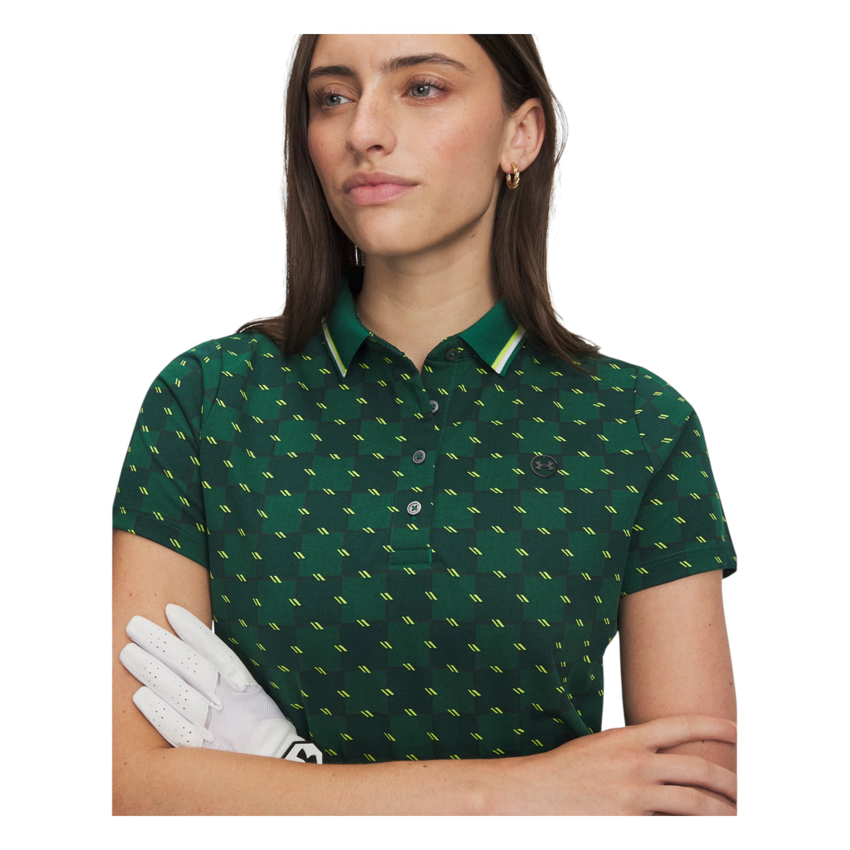 Under Armour Ladies ArmourDry Printed Golf Polo Shirt 6015132