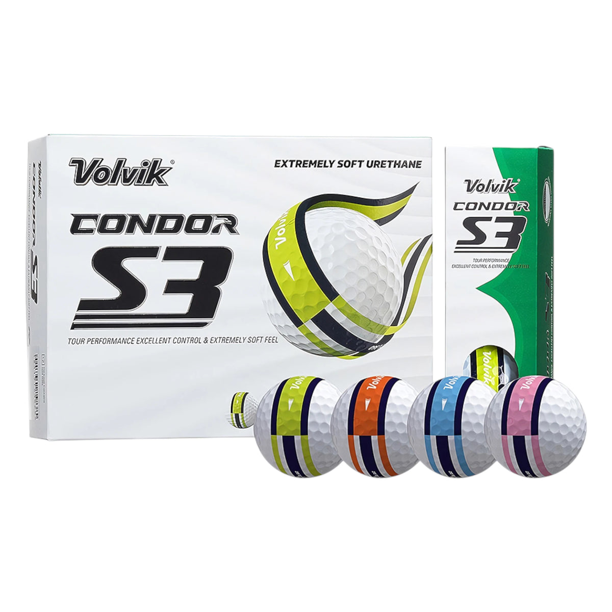 Volvik Condor S3 Tour Soft 360 Golf Balls VV0002480