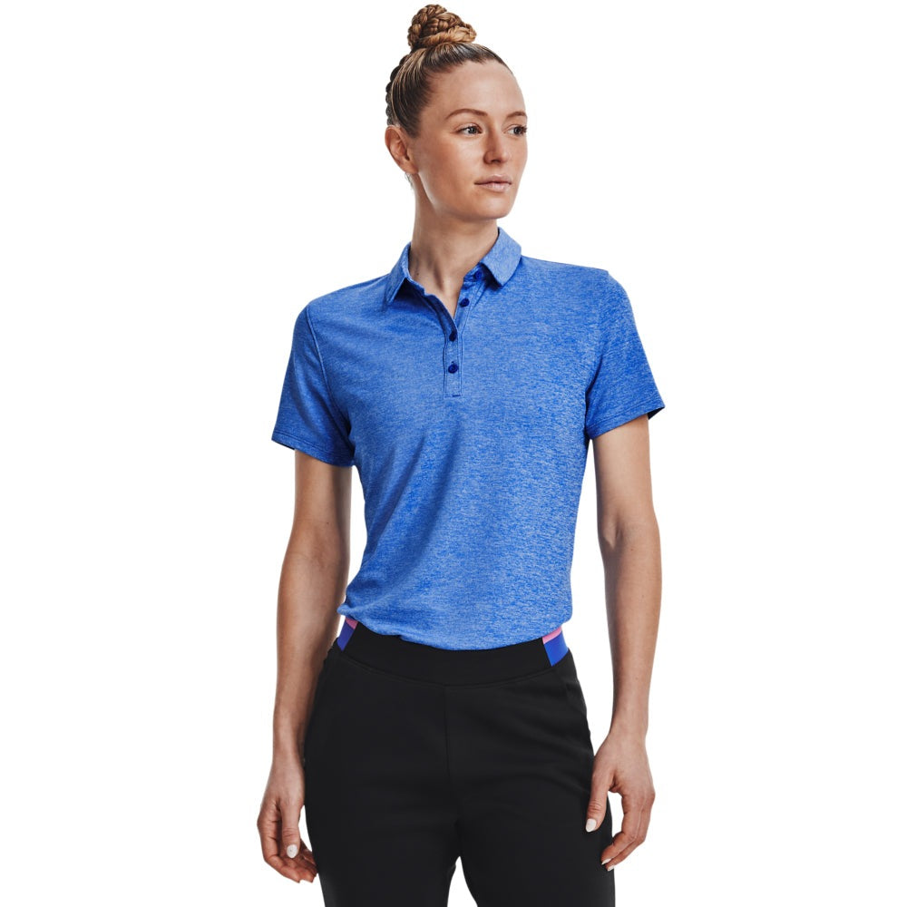 Under Armour Ladies Zinger Golf Shirt 1363949 Versa Blue/Oxford Blue 486 Clarkes Golf